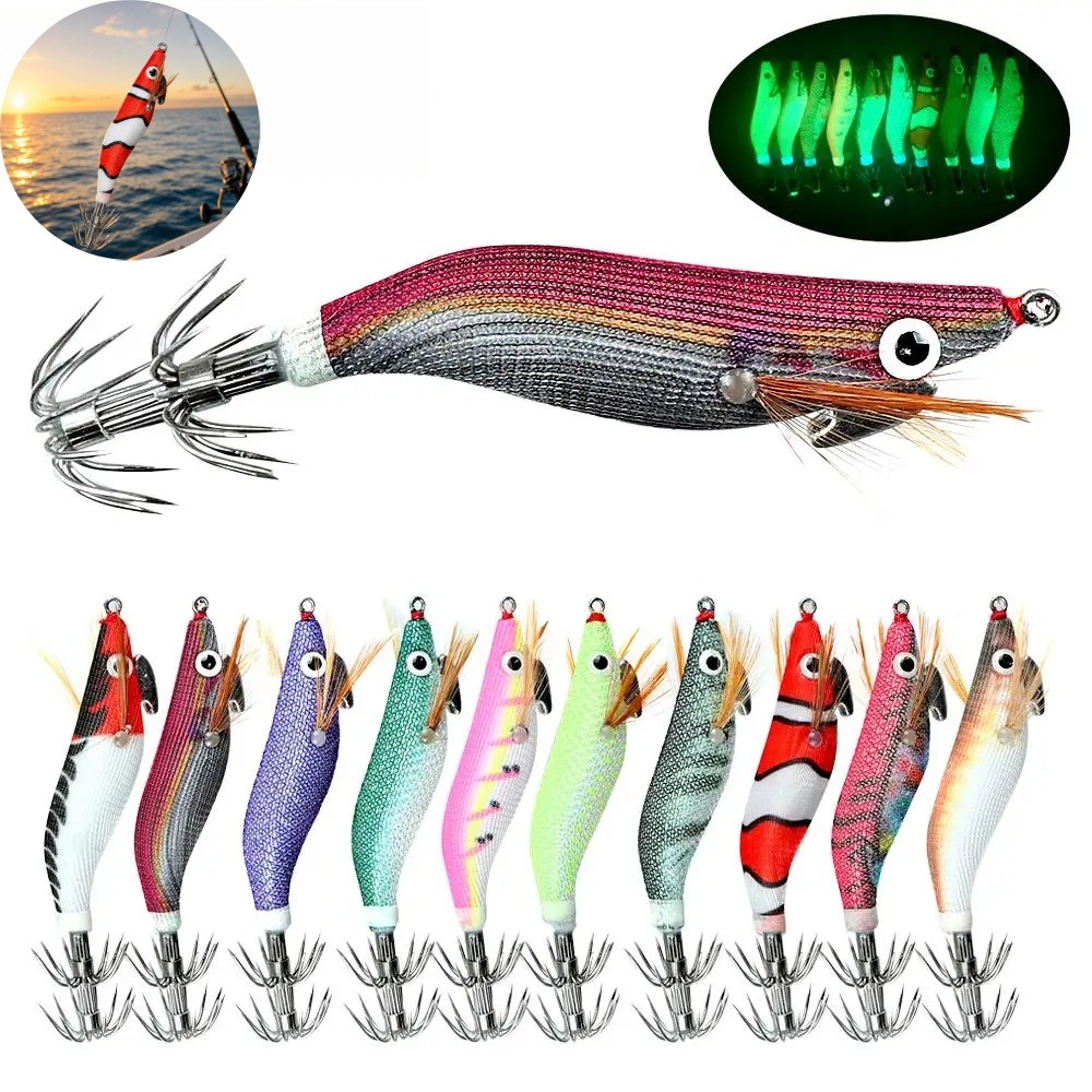Luminous Squid Jig Lure Artifi - Fishing Hook Jig recension och pris