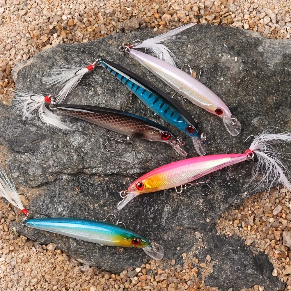 Laser 3D Eyes Bionic Minnow Fi - Fishing Hook Treble recension och pris