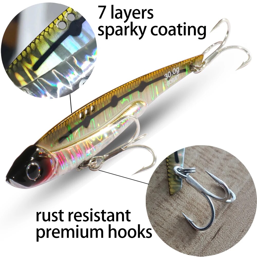 GOBAIT VIB Fishing Lure 20g 25 - Fishing Hook Treble recension och pris
