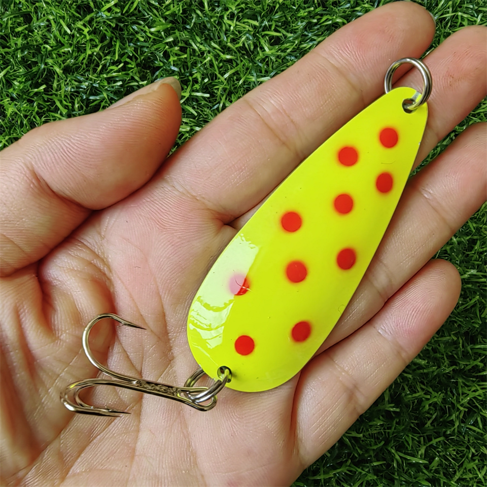 1PCS Spinner Spoon Lure 27G 19 - Fishing Hook Treble recension och pris