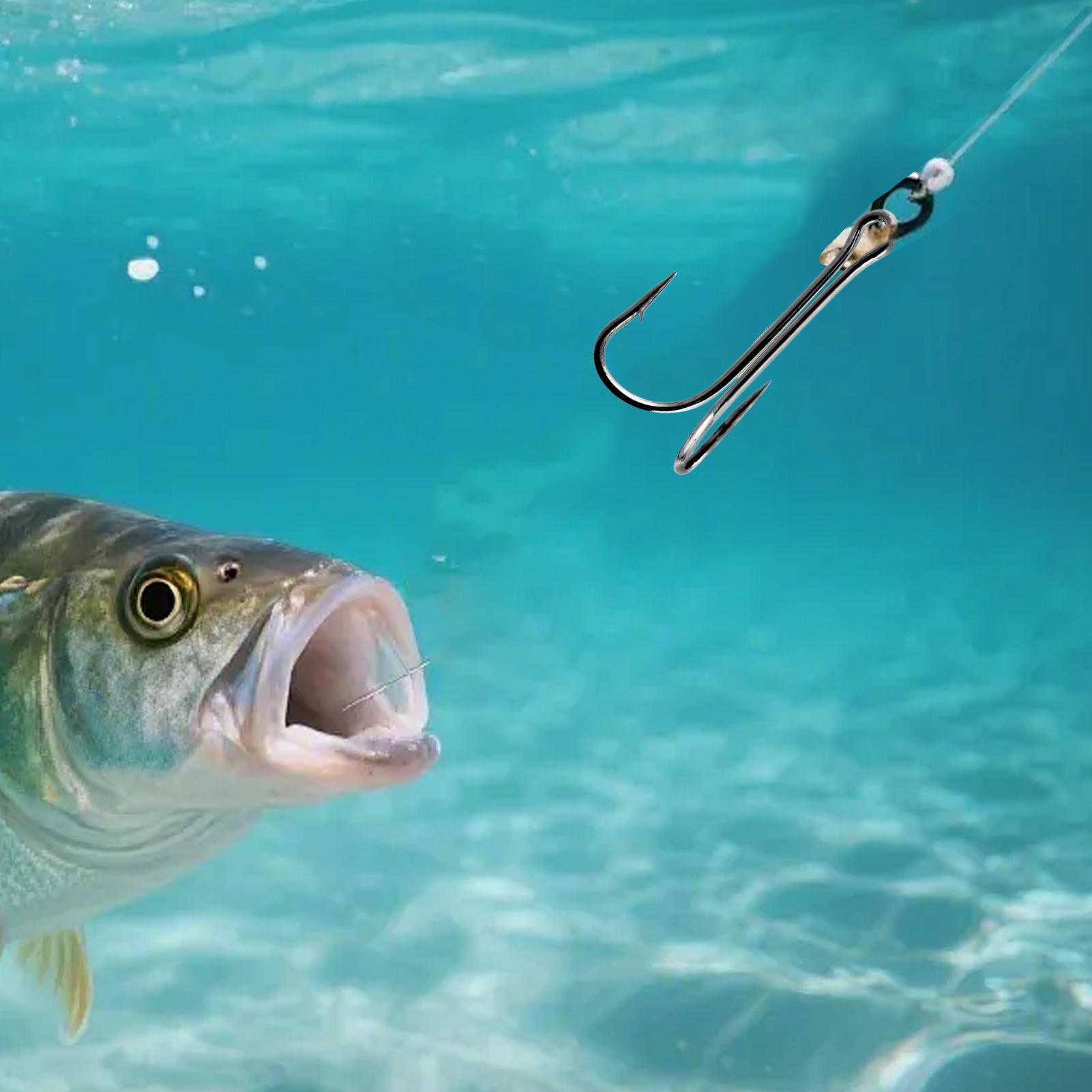 Barbed Fish Hooks 10 Pack High - Fishing Hook Treble recension och pris